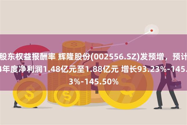 股东权益报酬率 辉隆股份(002556.SZ)发预增，预计2024年度净利润1.48亿元至1.88亿元 增长93.23%-145.50%